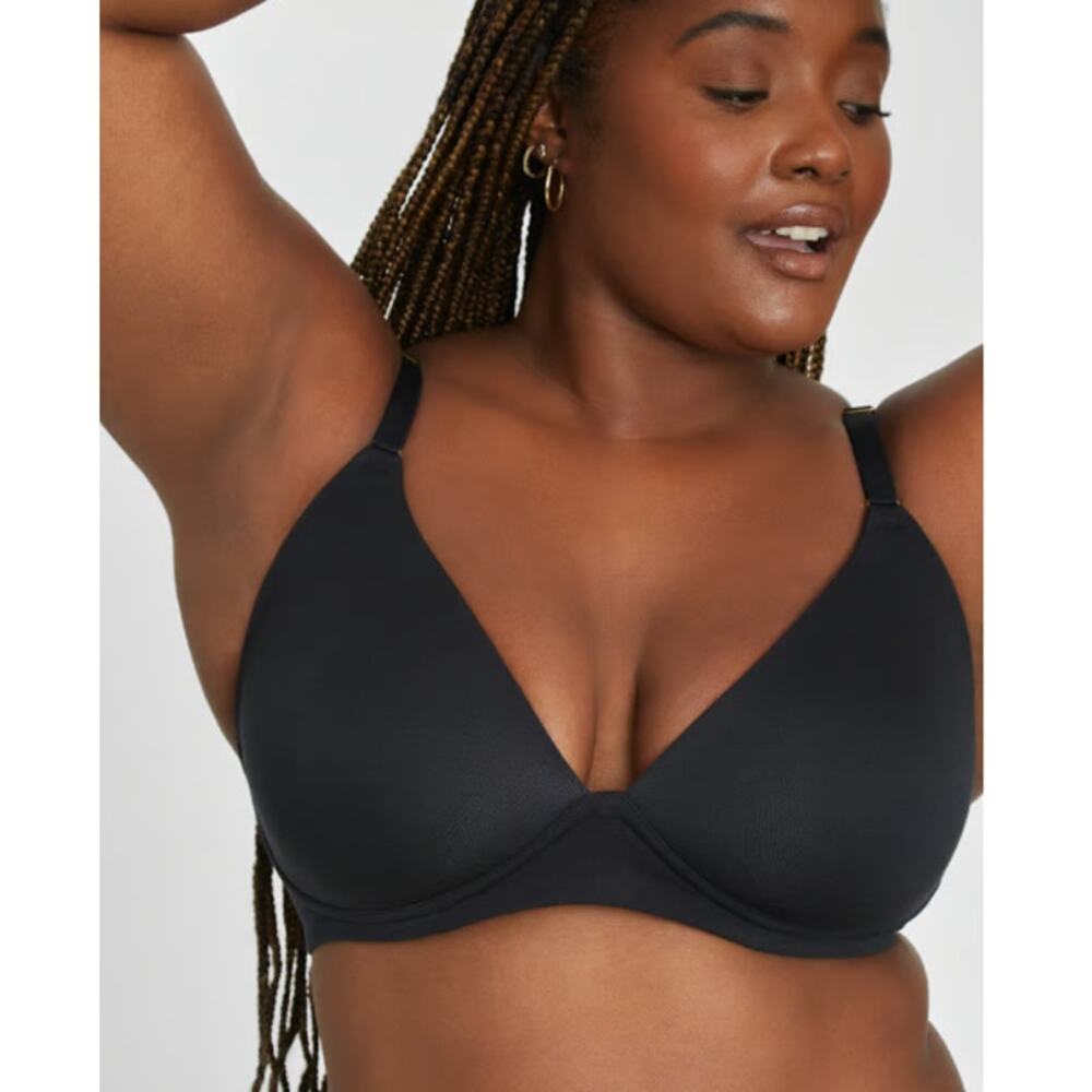 34DD Lively Bra Wireless All Day Deep V Plunge Mesh Smoothing Sides No Wire